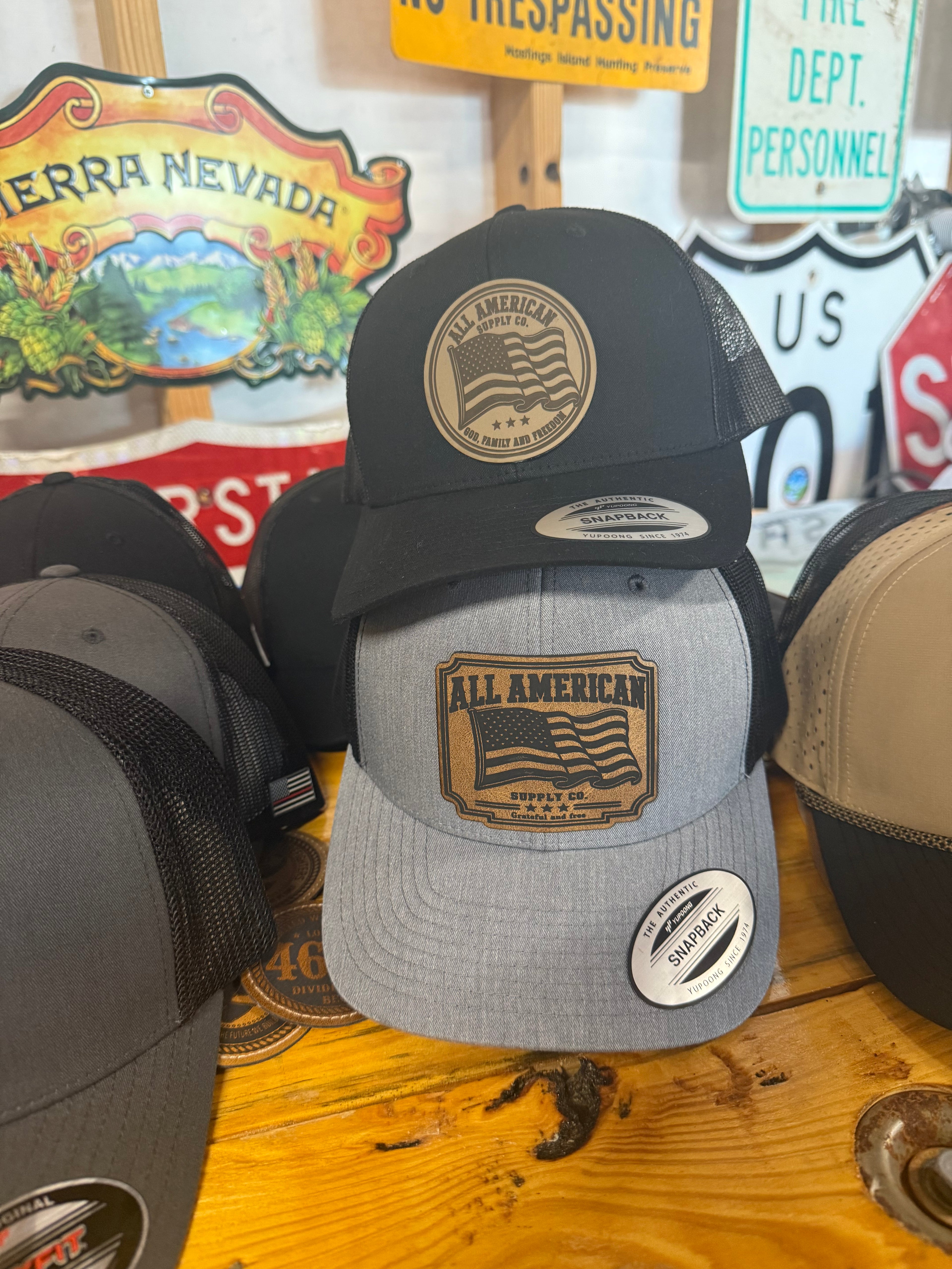 All American Supply Co. rectangle patch Hat