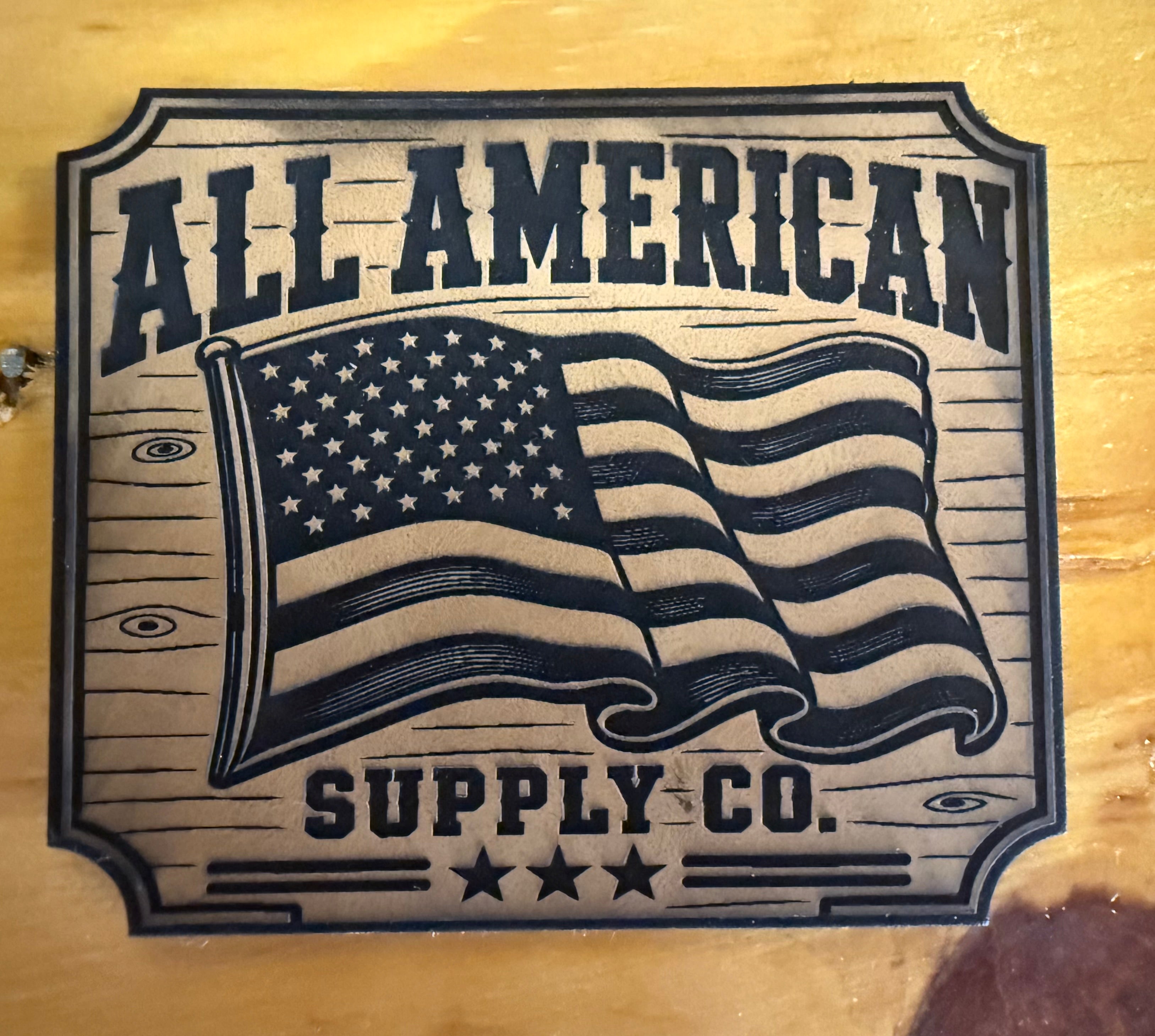 All American Supply Co. rectangle patch Hat